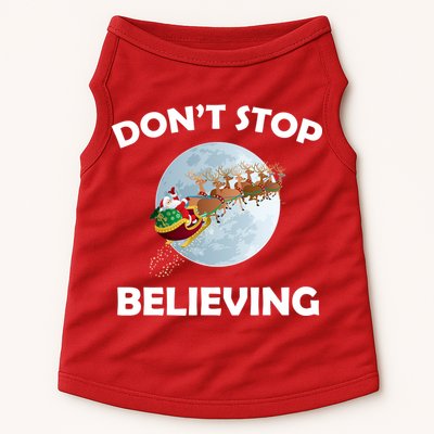 Don't Stop Believing In Santa Doggie Tank