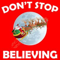 Don't Stop Believing In Santa 16 in Basic Backpack