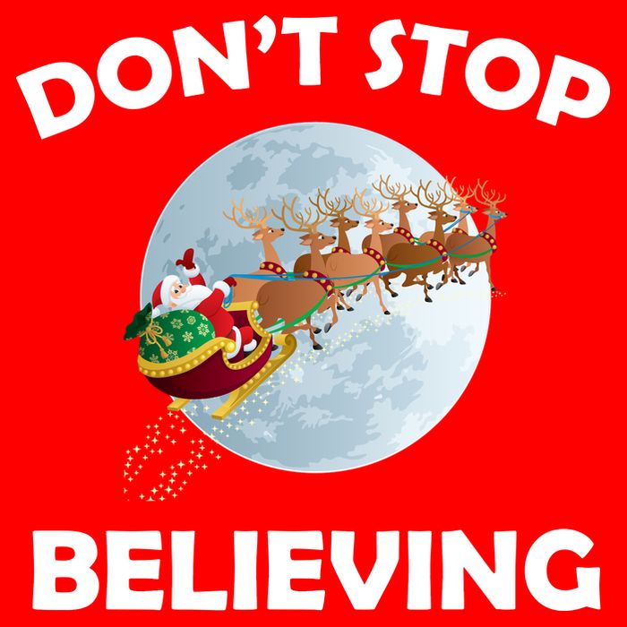 Don't Stop Believing In Santa 16 in Basic Backpack