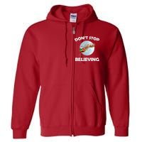 Don't Stop Believing In Santa Full Zip Hoodie