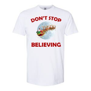 Don't Stop Believing In Santa Softstyle CVC T-Shirt