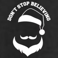 Don't Stop Believing Santa Face Adult Drive Performance Visor