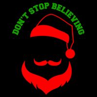 Don't Stop Believing Santa Face Mug