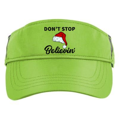 Don't Stop Believing Santa Hat Adult Drive Performance Visor