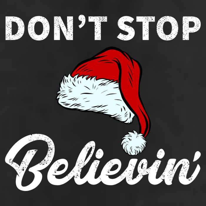 Don't Stop Believing Santa Hat Adult Drive Performance Visor