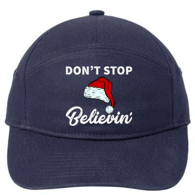 Don't Stop Believing Santa Hat 7-Panel Snapback Hat