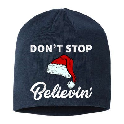 Don't Stop Believing Santa Hat Sustainable Beanie