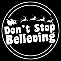 Don't Stop Believing Santa Sleigh Christmas Impact Tech Backpack