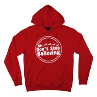 Don't Stop Believing Santa Sleigh Christmas Hoodie