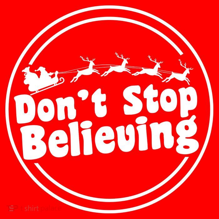 Don't Stop Believing Santa Sleigh Christmas 16 in Basic Backpack