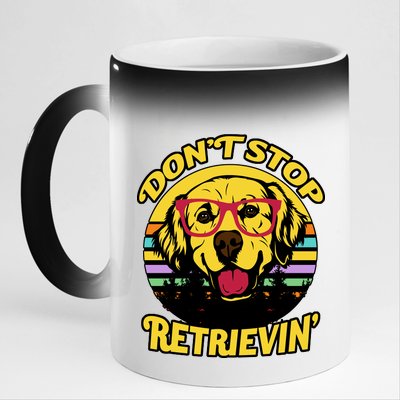 Don't Stop Retrievin 11oz Black Color Changing Mug