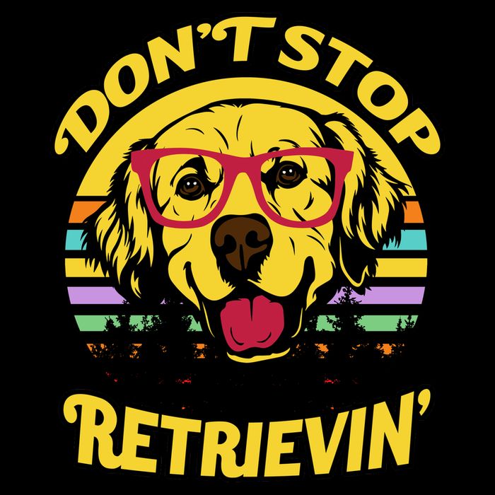 Don't Stop Retrievin Flat Bill Trucker Hat