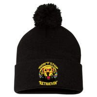 Don't Stop Retrievin' Pom Pom 12in Knit Beanie