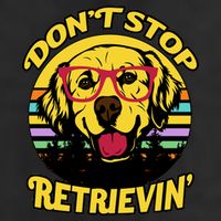 Don't Stop Retrievin Golf Towel