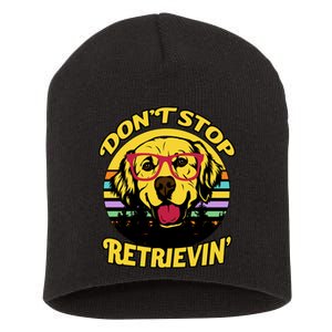 Don't Stop Retrievin' Short Acrylic Beanie