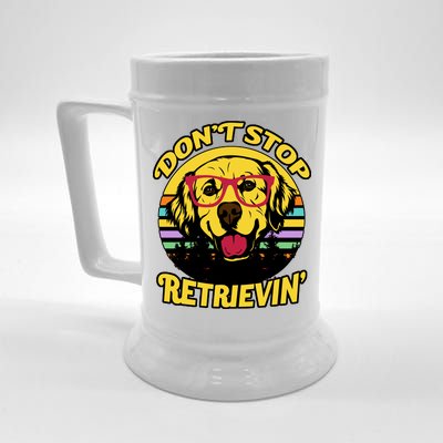 Don't Stop Retrievin Beer Stein