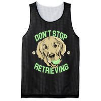Don't Stop Retrieving Funny Golden Retriever Mesh Reversible Basketball Jersey Tank