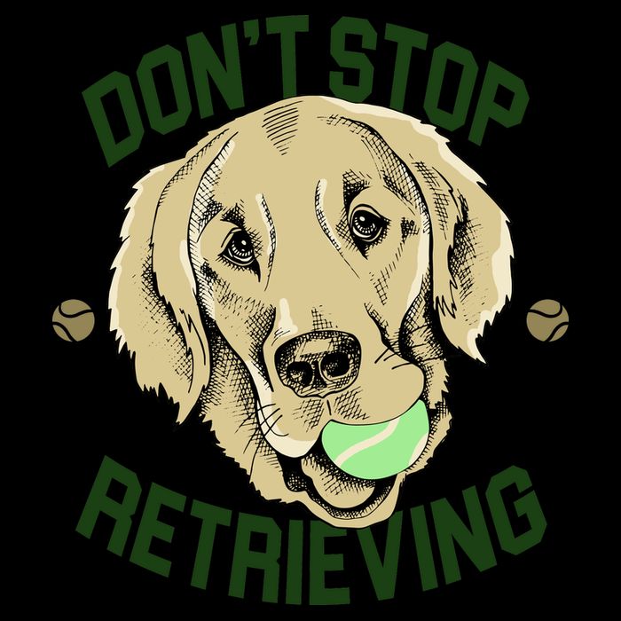 Don't Stop Retrieving Funny Golden Retriever 16oz Travel Tumbler