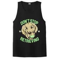 Don't Stop Retrieving Funny Golden Retriever PosiCharge Competitor Tank