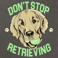 Don't Stop Retrieving Funny Golden Retriever Cotton Canvas Backpack