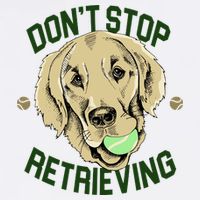 Don't Stop Retrieving Funny Golden Retriever Garment-Dyed Sweatshirt