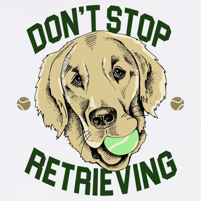 Don't Stop Retrieving Funny Golden Retriever Garment-Dyed Sweatshirt