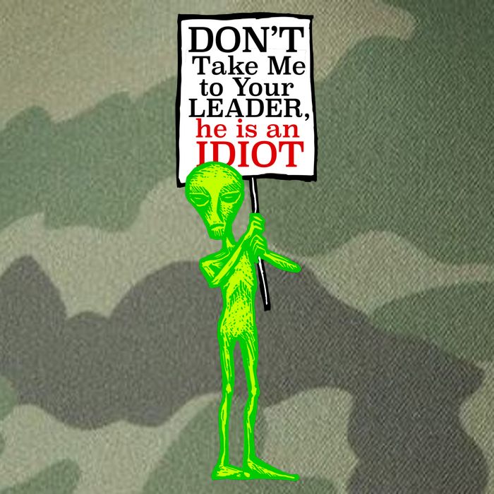Don't Take Me To Your Leader Idiot Funny Alien Legacy Tie Dye Trucker Hat