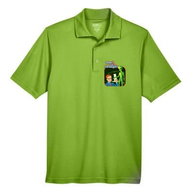 Don't Talk To Strangers Retro Vintage Men's Origin Performance Pique Polo