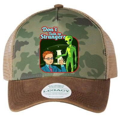 Don't Talk To Strangers Retro Vintage Legacy Tie Dye Trucker Hat