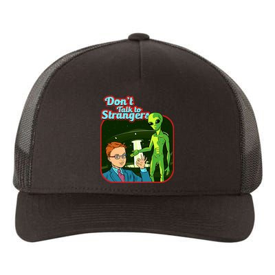 Don't Talk To Strangers Retro Vintage Yupoong Adult 5-Panel Trucker Hat