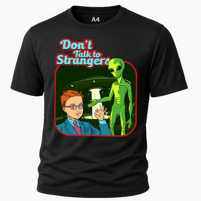 Don't Talk To Strangers Retro Vintage Performance Shirt