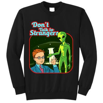 Don't Talk To Strangers Retro Vintage Sweatshirt