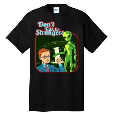 Don't Talk To Strangers Retro Vintage Tall T-Shirt