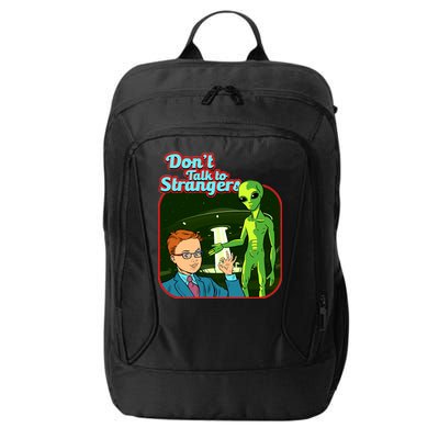 Don't Talk To Strangers Retro Vintage City Backpack