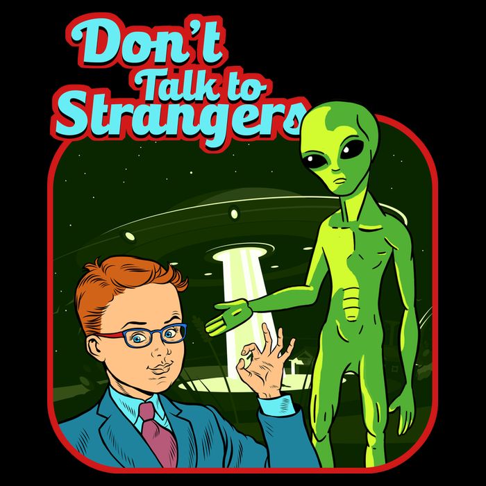 Don't Talk To Strangers Retro Vintage Backpack