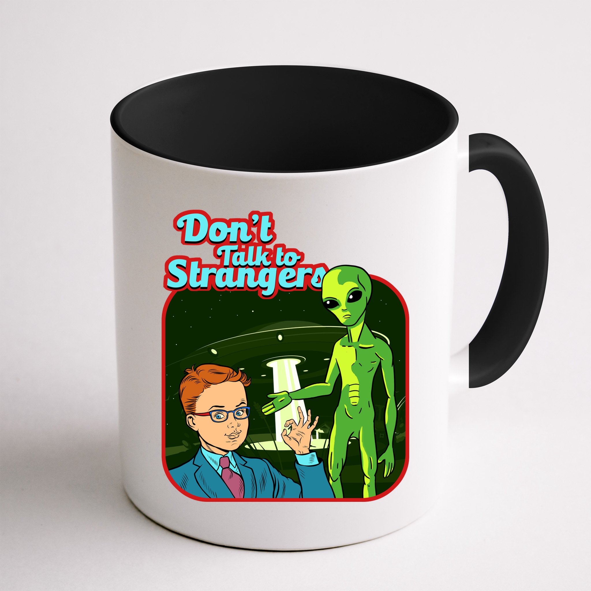 Don't Talk To Strangers Retro Vintage Mug