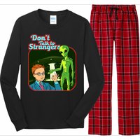 Don't Talk To Strangers Retro Vintage Long Sleeve Pajama Set