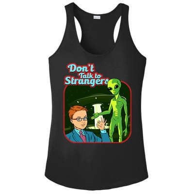 Don't Talk To Strangers Retro Vintage Ladies PosiCharge Competitor Racerback Tank