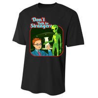 Don't Talk To Strangers Retro Vintage Performance Sprint T-Shirt