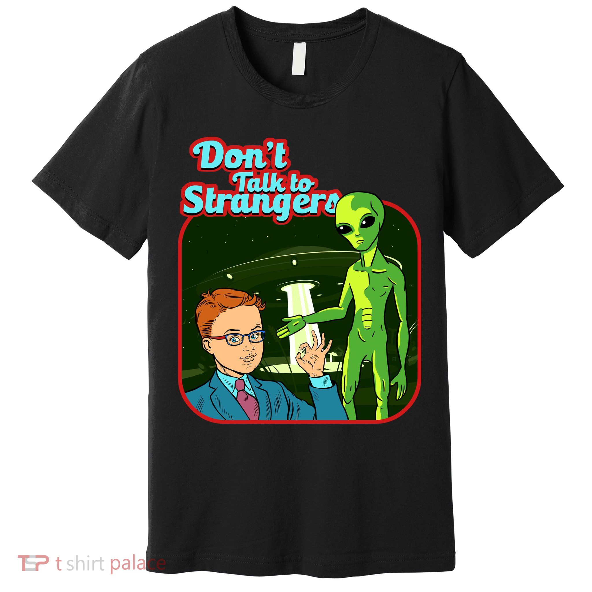 Don't Talk To Strangers Retro Vintage Premium T-Shirt