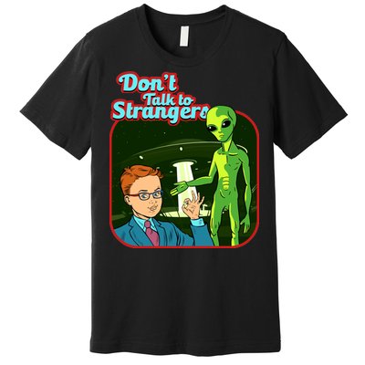 Don't Talk To Strangers Retro Vintage Premium T-Shirt