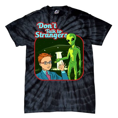 Don't Talk To Strangers Retro Vintage Tie-Dye T-Shirt