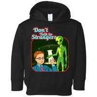 Don't Talk To Strangers Retro Vintage Toddler Hoodie