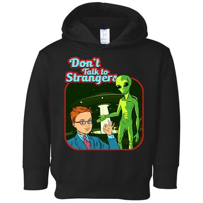 Don't Talk To Strangers Retro Vintage Toddler Hoodie