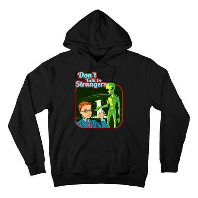 Don't Talk To Strangers Retro Vintage Tall Hoodie