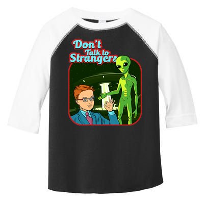 Don't Talk To Strangers Retro Vintage Toddler Fine Jersey T-Shirt