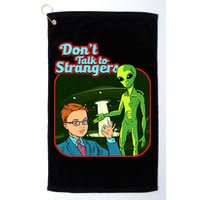 Don't Talk To Strangers Retro Vintage Golf Towel