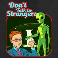 Don't Talk To Strangers Retro Vintage Golf Towel