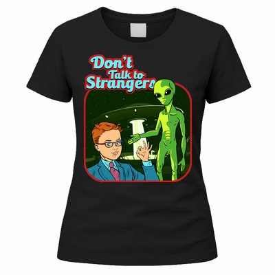 Don't Talk To Strangers Retro Vintage Women's T-Shirt