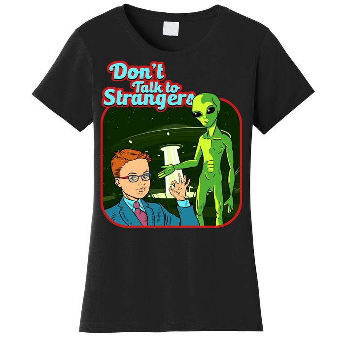 Don't Talk To Strangers Retro Vintage Women's T-Shirt